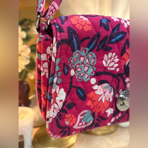 Vera Bradley Bloom Berry Turnlock Crossbody - Picture 2 of 13